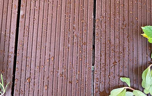 Natural wood look composite