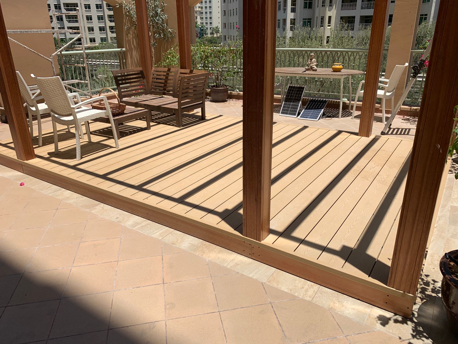 Patio made with Elegant decks – Palm Jumeirah, Dubai, UAE