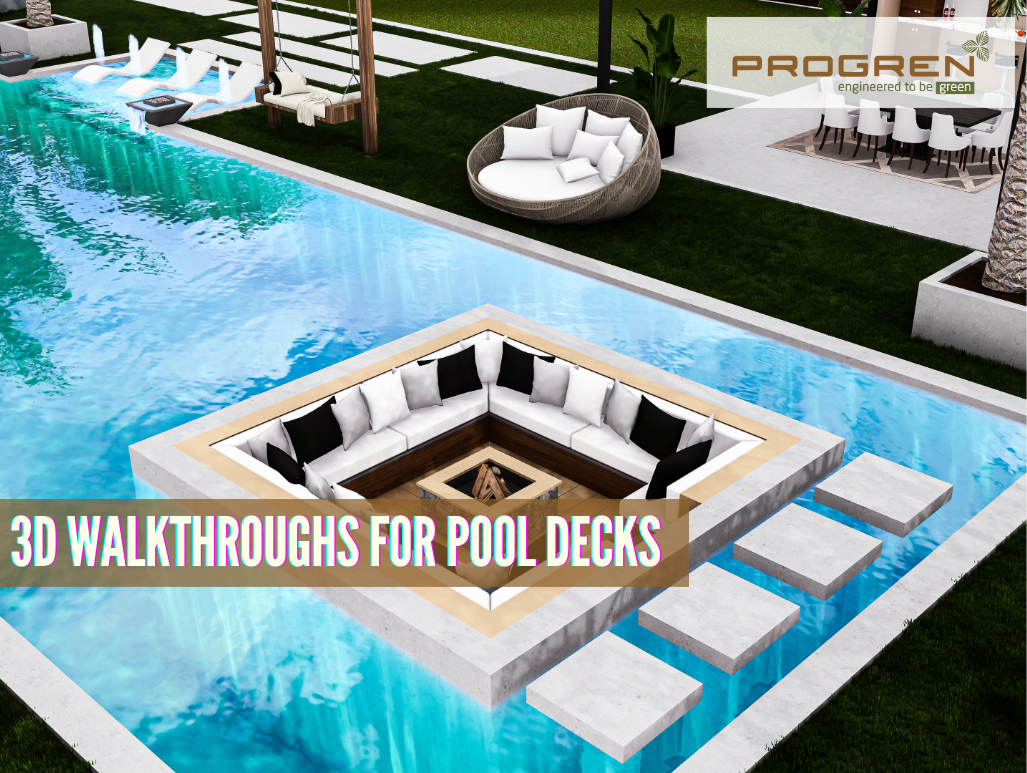 Advantages of 3D Walkthrough in Pool Decking Design