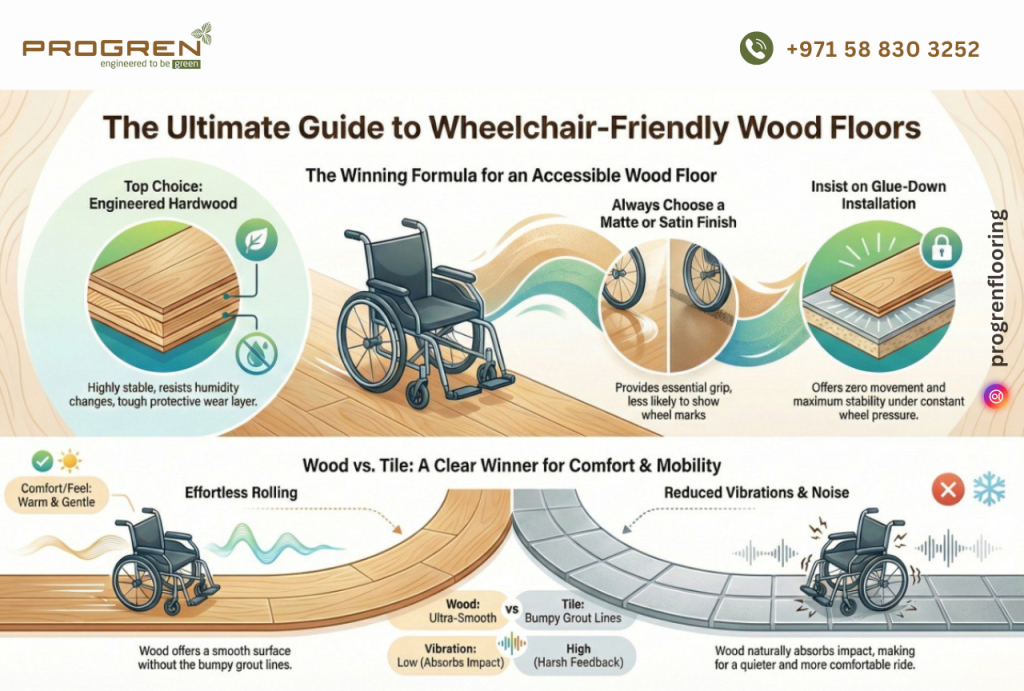 wooden flooring good for wheelchair